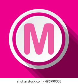 An Illustration of an Isloated Icon - M