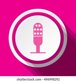 An Illustration of an Isloated Icon - Microphone