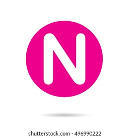 An Illustration of an Isloated Icon - N