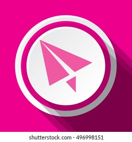 An Illustration of an Isloated Icon - Paper Plane
