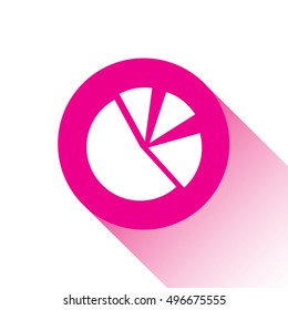 An Illustration of an Isloated Icon - Pie Chart
