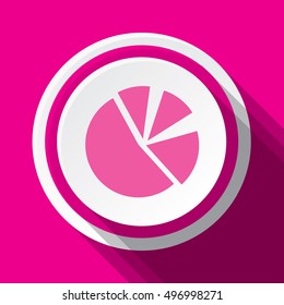An Illustration of an Isloated Icon - Pie Chart
