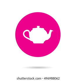An Illustration of an Isloated Icon - Teapot