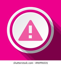 An Illustration of an Isloated Icon - Triangle Exclamation