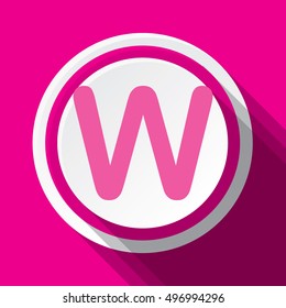 An Illustration of an Isloated Icon - W