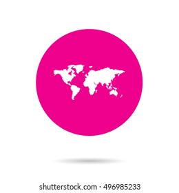 An Illustration of an Isloated Icon - World Map