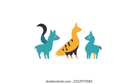 illustration isolate icon symbol cartoon ,Vector animal pictures unique bird dog cat