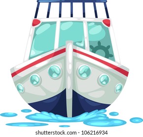 illustration isolated ALPHABET LETTER Y-Yacht .vector