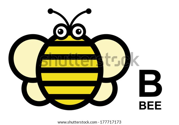 Illustration Isolated Animal Alphabet B Bee Stock Vector (Royalty Free ...