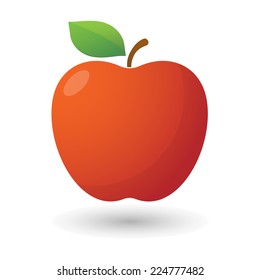 illustration of an isolated apple icon 