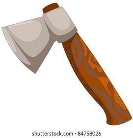 illustration of isolated  axe on white background