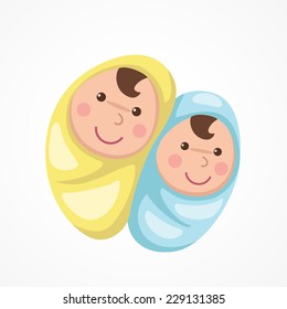 illustration of isolated baby vector