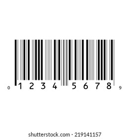 An Illustration of an Isolated Bar code