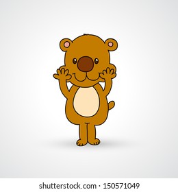 illustration of isolated  bear vector
