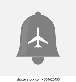 Illustration of an isolated bell with a plane