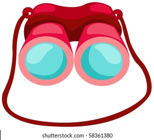 illustration of isolated binoculars on white background