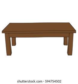 Illustration of Isolated Cartoon Table. Vector EPS 8.
