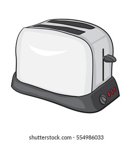 Illustration of Isolated Cartoon Toaster. Vector EPS 8.
