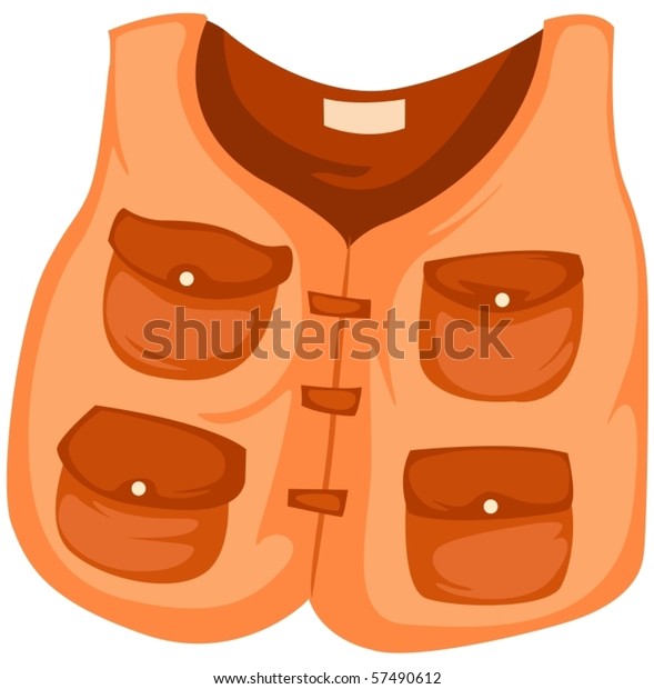 Download Illustration Isolated Cartoon Vest On White Stock Vector ...