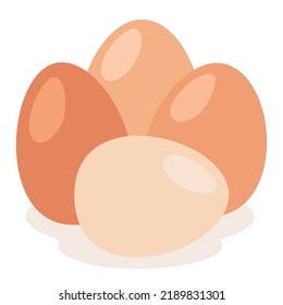 Illustration Of Isolated Chicken Eggs