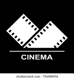 Illustration of an isolated cinema camera icon