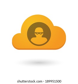 Illustration of an isolated cloud icon