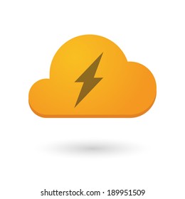 Illustration of an isolated cloud icon
