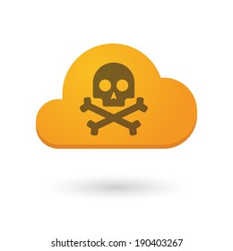 Illustration of an isolated cloud icon
