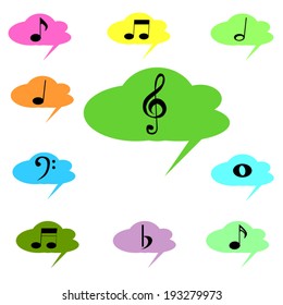 Illustration of an isolated cloud icon