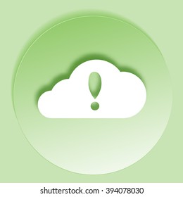 Illustration of an isolated cloud vector icon