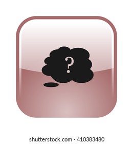 Illustration of an isolated cloud vector icon