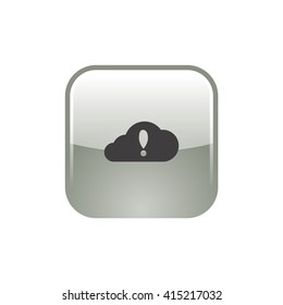 Illustration of an isolated cloud vector icon