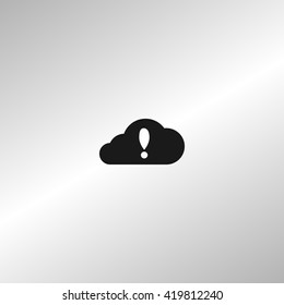 Illustration of an isolated cloud vector icon