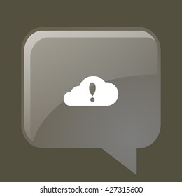 Illustration of an isolated cloud vector icon