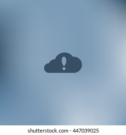 Illustration of an isolated cloud vector icon