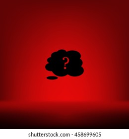 Illustration of an isolated cloud vector icon