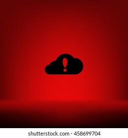 Illustration of an isolated cloud vector icon