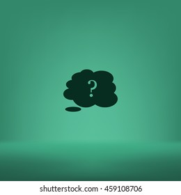 Illustration of an isolated cloud vector icon