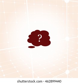 Illustration of an isolated cloud vector icon