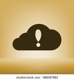 Illustration of an isolated cloud vector icon