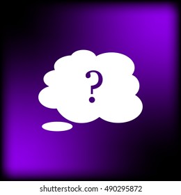 Illustration of an isolated cloud vector icon