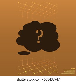 Illustration of an isolated cloud vector icon