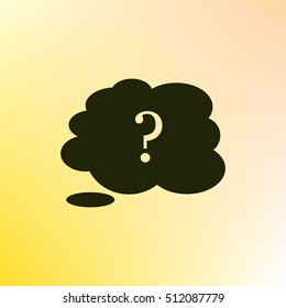 Illustration of an isolated cloud vector icon
