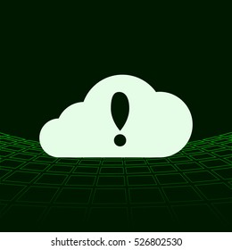 Illustration of an isolated cloud vector icon
