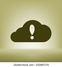 Illustration of an isolated cloud vector icon