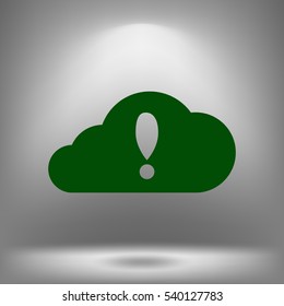 Illustration of an isolated cloud vector icon