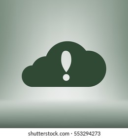 Illustration of an isolated cloud vector icon