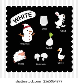 Illustration of isolated color white group vector