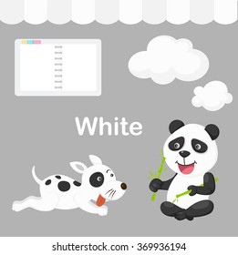 Illustration of isolated color  white group vector
