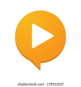 Illustration of an isolated comic balloon icon